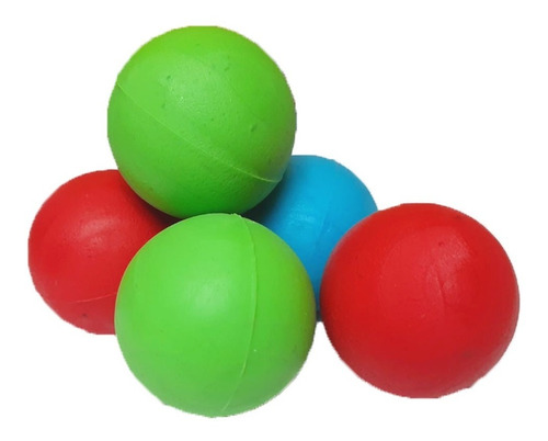 Set X5 Unidades Pelotas Juguetes Mascota Goma Rebotadora 