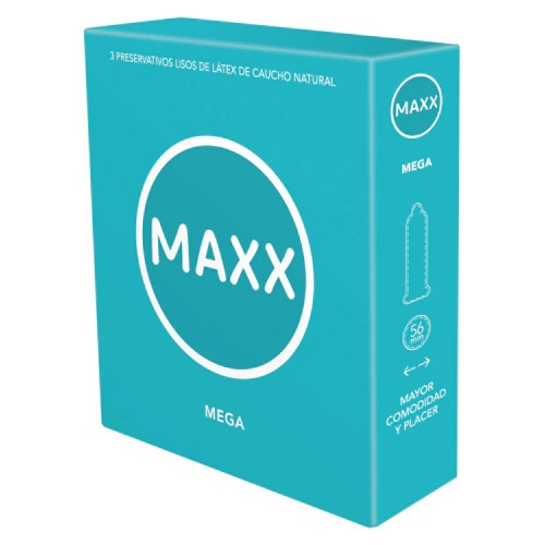 Preservativo De Látex Maxx Mega X 3und