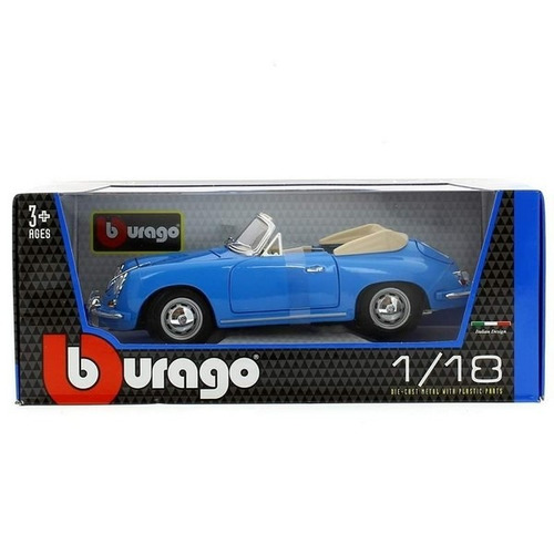 Auto Burago 1:18 Poesche 356b Cabriolet 1961 Jlt 18-12025