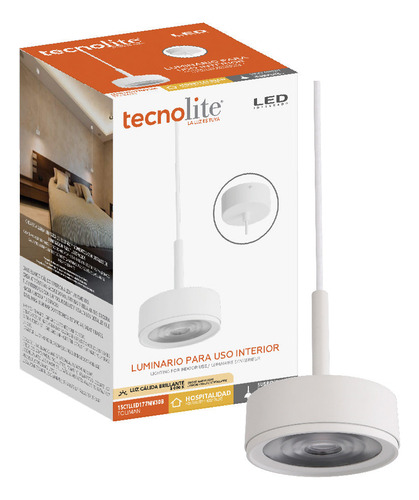Lampara Lineal Colgante Led Metal 1.50m 15w Luz Calida Brill Blanco