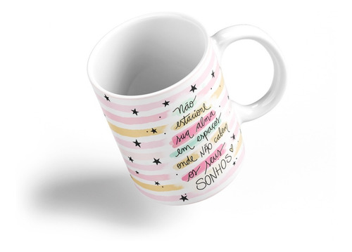 Imagem 3 de 5 de Caneca Estrelas Tema: Não Estacione A Sua Alma