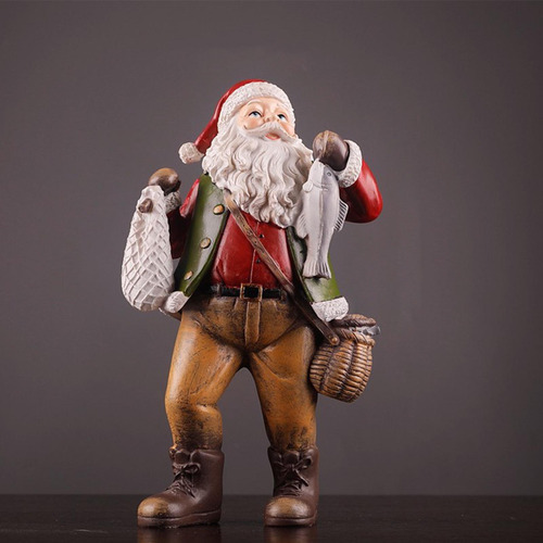 Figura De Papá Noel Para Decoración Navideña, Adorno