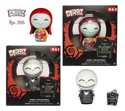 Jack & Sally Funko Dorbz 2 Figuras Año 2015 Originales (Usado)