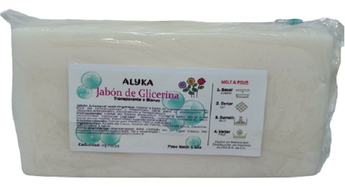 1 Kg Jabón Glicerina  Transparente U Opaco Max 9 Kg