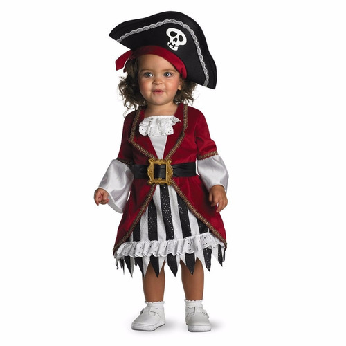 Disfraz Bebe Princesa Pirata Hermoso Diseño Talla 12-18