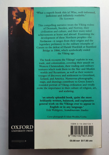Historia De Los Vikingos. Gwyn Jones. En Inglés. Ilustrado (Reacondicionado)