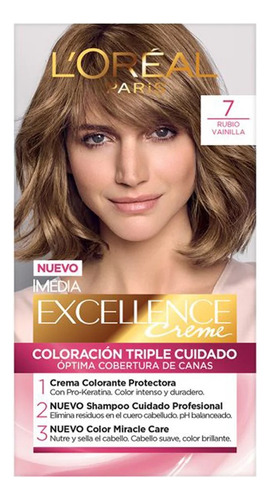 Excellence Creme L'oréal / N°7 Rubio Vainilla (5 Unidades)