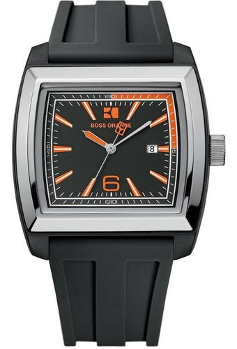 Boss Orange De Caucho Negro Reloj Para Hombre 1512601