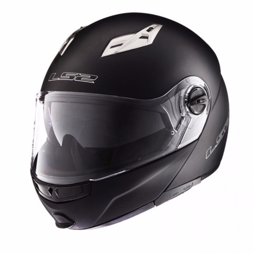 Casco Rebatible Ls2 370 Easy Negro Brillante Bamp Group