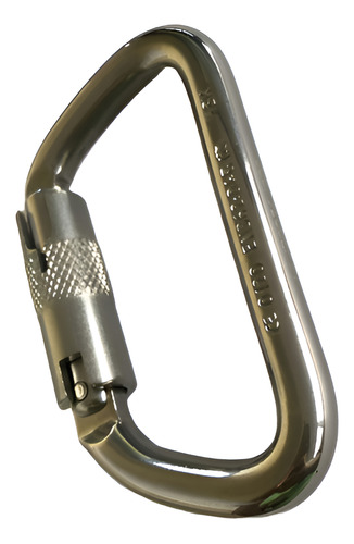 Mosquetón Isc Tipo D Acero Inox. Automático 35kn Rope Access