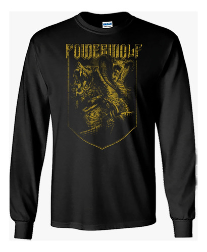 Powerwolf Playera Manga Larga T04