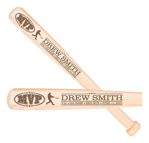 Personalizado Beisbol Mvp Coachs Grabado Bate Thank You