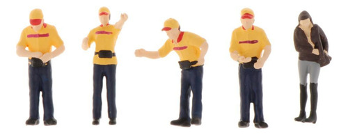 1:64 Figuras Pintadas A Mano Trabajador A Tomy Siku Amarillo