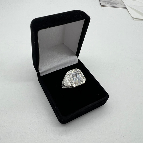 Anillo Graduación Primaria Plata Fina Ley .925 Blanco 9.5