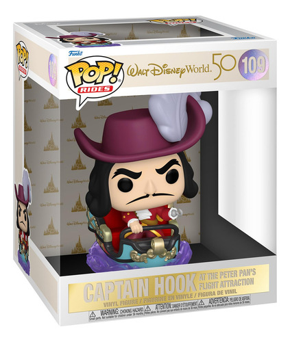 Funko Pop Disney Captain Hook At Peter Pan Flight Attraction 109