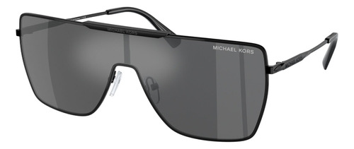 Gafas De Sol Michael Kors Sol Snowmass Xxl, Color Negro Con Marco De Metal Estandar - Mk1152