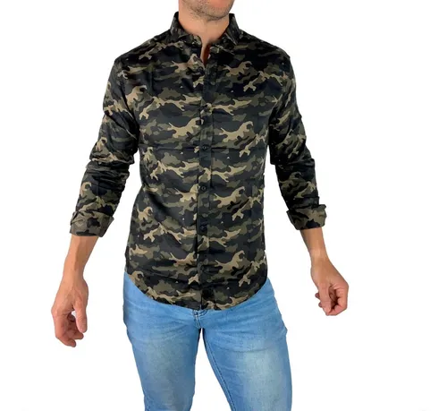 Camisa floreada hombre manga larga hotsell
