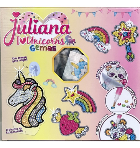 Gemas Unicornios Decorar Juliana I Love Unicorns Stickers