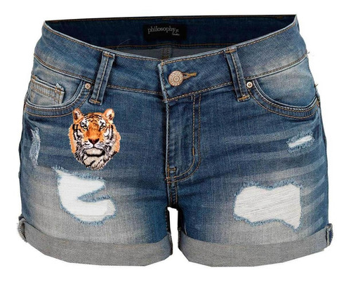 Decora Con Parches Para Ropa, Mxtig-005, 5 Parches, Tigre, 8
