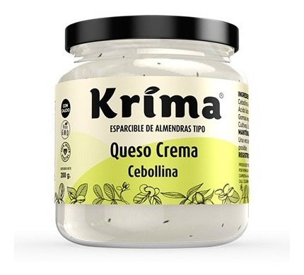 Queso Crema De Almendras Cebollina Krima
