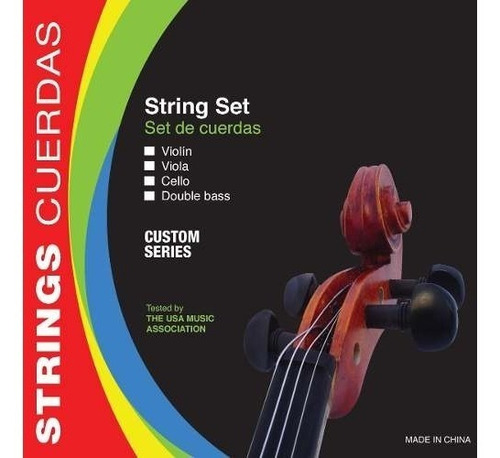 Encordado Violonchelo 4/4 Parquer Custom Acero Estudio Cuota