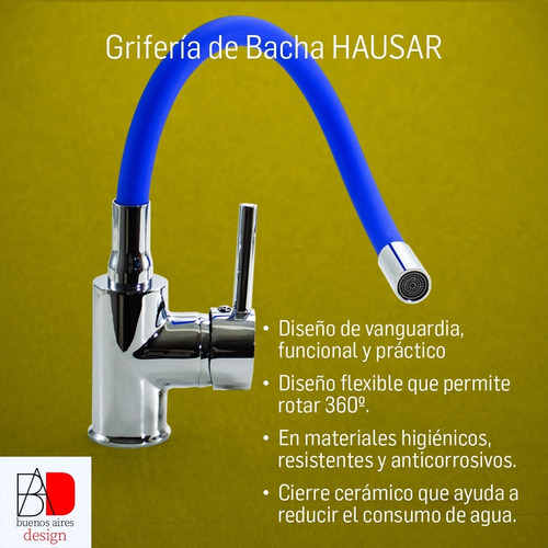 Imagen 8 de 10 de Grifería Monocomando Cocina Canilla Grifo Mezclador Flexible