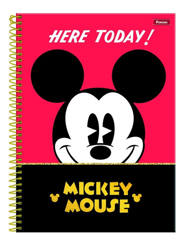 Caderno Universitário Mickey Vintage