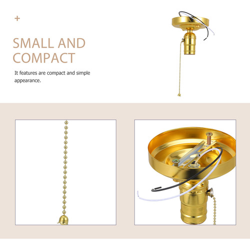 1 Conjunto De Suporte De Luz Pendente Pull Chain Diy Light S