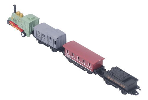 Maqueta Vintage De Tren De Vapor De Juguete De Aleación Con