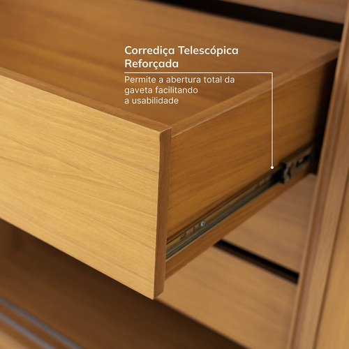 Guarda-roupa Casal 3 Portas De Correr Lisas Samambaia