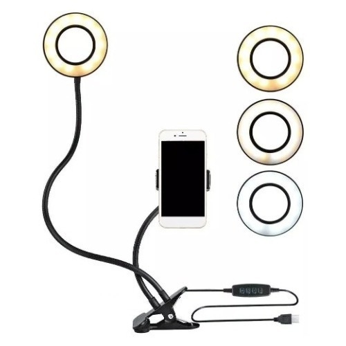 Kit 2en1 Aro Luz Fotografia Led Selfie Soporte Tik Tok