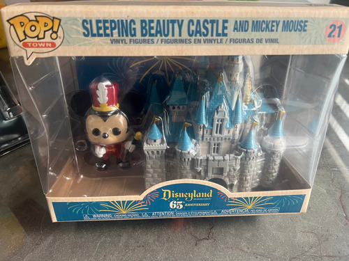 Funko Pop Castillo Sleeping Beauty Y Mickey #21 Pop Town (Usado)
