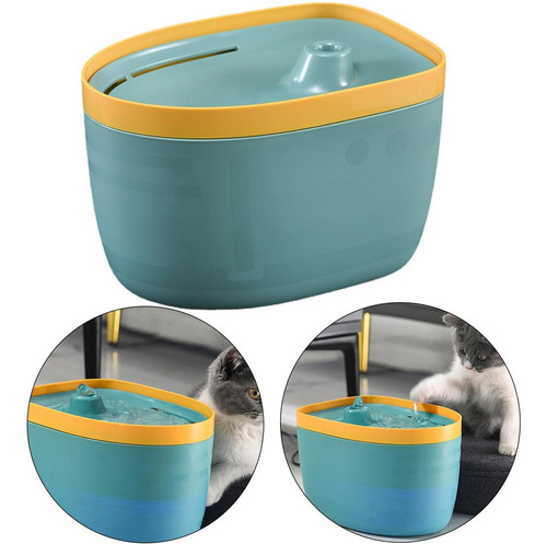 Fuente De Agua Para Gatos Bebedor De Agua Silencioso Usb