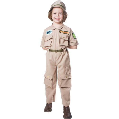 Disfraz Para Niño Guardián Del Zoológico Talla Toddler