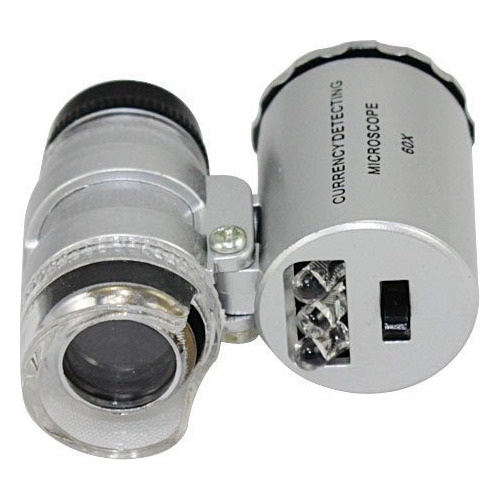 Microscopio 60x Lentes De Aumento Con Luz Led -laboratorios