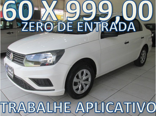 Volkswagen Voyage Flex Ano 2019 Unico Dono Zero De Entrada