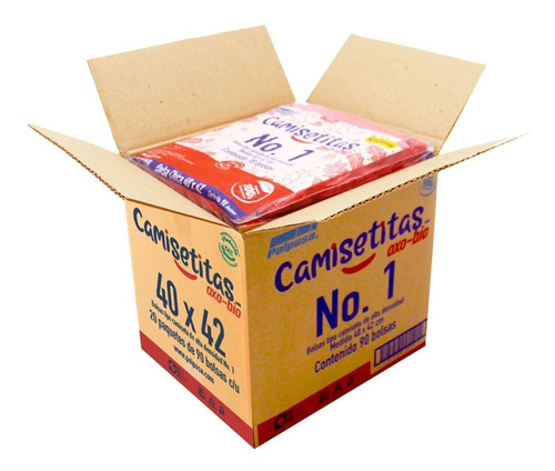 Polpusa Bolsa Tipo Camiseta Oxobiodegradable #1