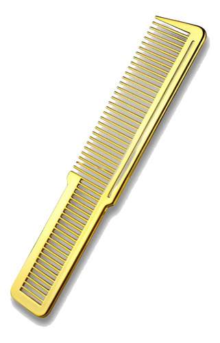 Pente De Corte Profissional Comb Clipper Para Barbeiro Barba Cor Dourado