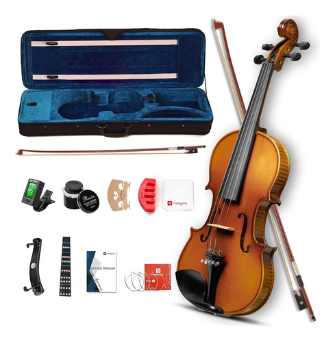 Vangoa Violin Juego De Tamaño Completo Violín Acústico Kit D