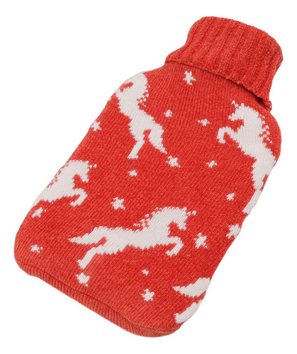 Hot Water Bottle 2000ml Bag Soft Knitted Cover For Neck