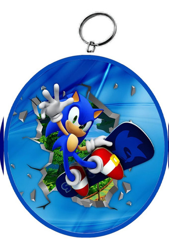 Kit 60un Chaveiro Personalizado Sonic Em Mdf A6