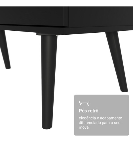 Mesa Computador Gamer Em L 3 Gavetas Preto Lisboa Madesa