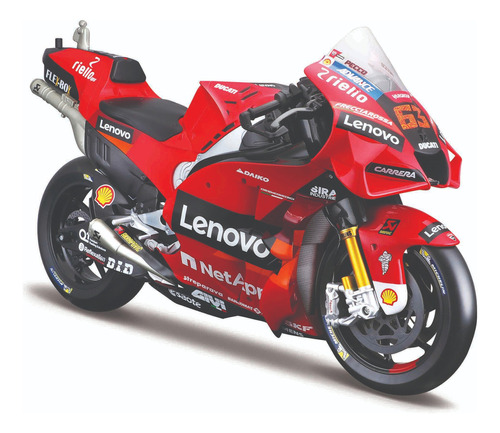 Motocicleta A Escala 1:6 Ducati Lenovo Team 2022 Maisto