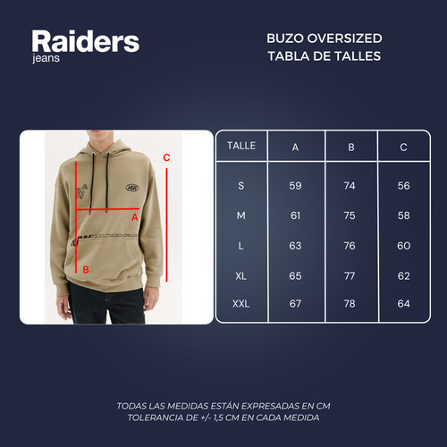Canguro Hombre Homegrow Raiders Jeans