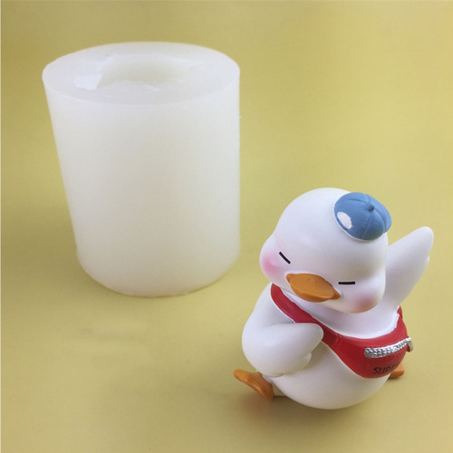 (d) Molde De Silicona Con Forma De Vela De Pato Para Fundici