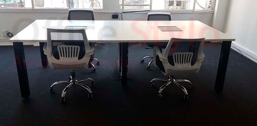 Isla De Trabajo Cuadr Escrit Coworking C/tomas 260x90 Blanco