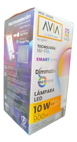 7 Pzs. Foco Avia Smarthome Multicolor Wifi
