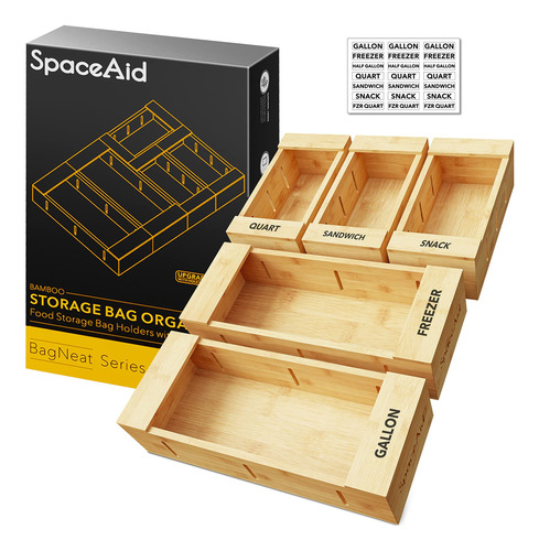 Spaceaid Organizador De Almacenamiento De Bolsas Para Cajn D