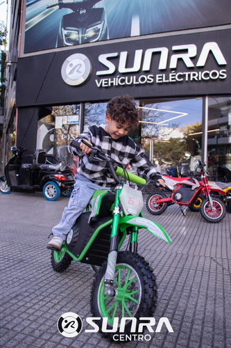 Mini Moto Electrica Para Chicos + Casco De Regalo Sunra / E