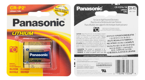 Bateria 10 Pila Crp2 De Litio Panasonic Para Camara